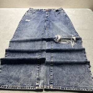 Y2k 2000s Beyond Baggy Jean Women large 28x30 Rip Loose Wide Leg Hamilton Baggie